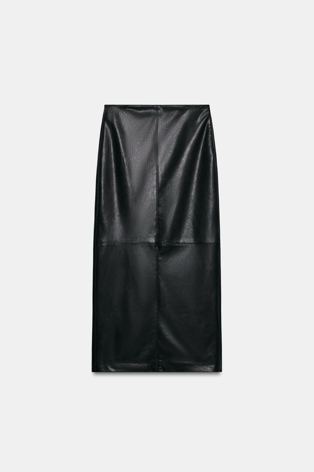 자라 레더 이펙트 롱 스커트 4391/542/800 BLACK