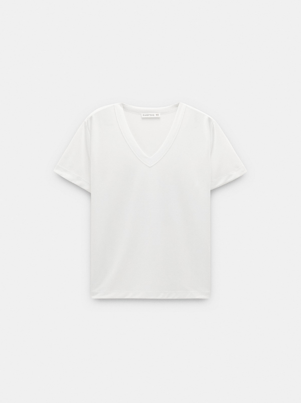 팔포이즈 플레인 브이넥 반팔 티셔츠 250664 WHITE