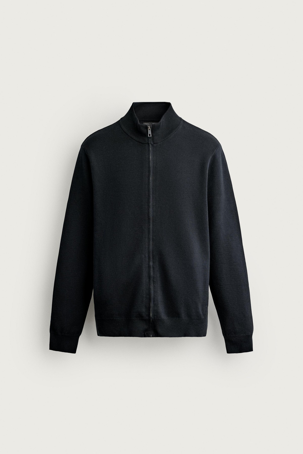 자라 하이넥 집업 니트 가디건 6674/346/422 DARK NAVY