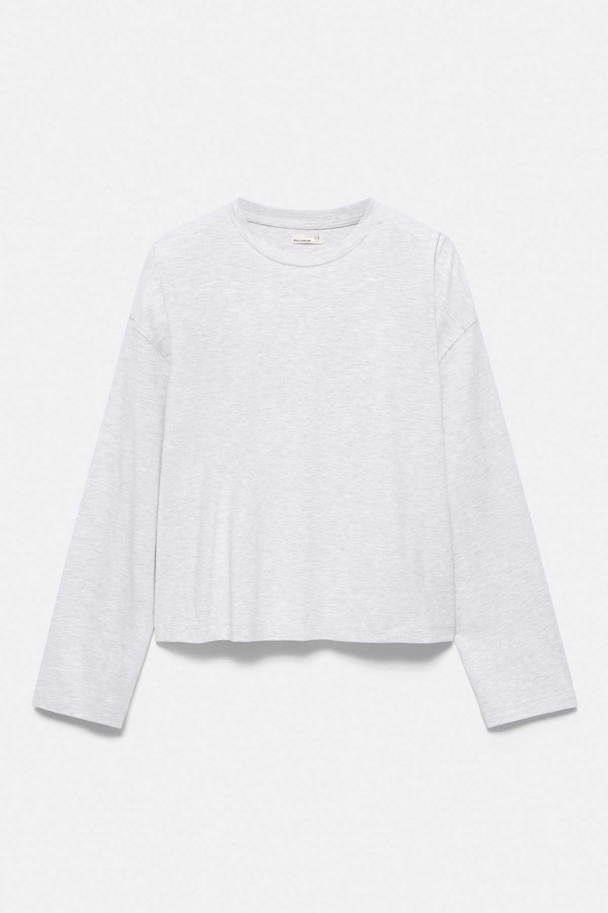 풀앤베어 박시핏 라운드넥 긴팔 티셔츠 7230/388 GREY MARL