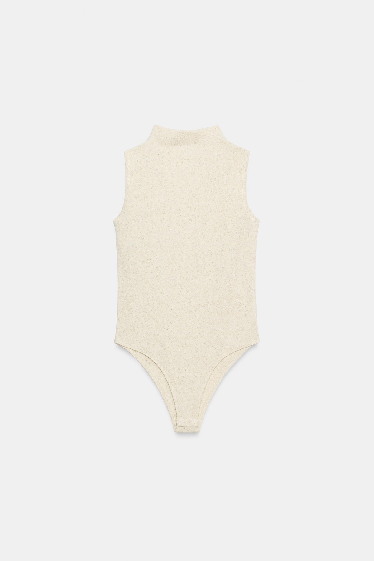 자라 터틀넥 린넨 민소매 바디수트 3641/823/720 BEIGE MARL