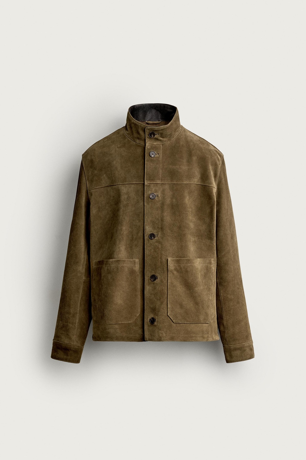 자라 스웨이드 레더 하이넥 자켓 8281/808/709 DARK TAN