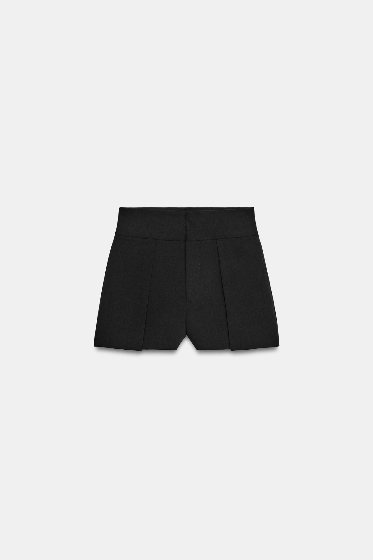 자라 하이웨이스트 플리츠 반바지 1255/585/800 BLACK