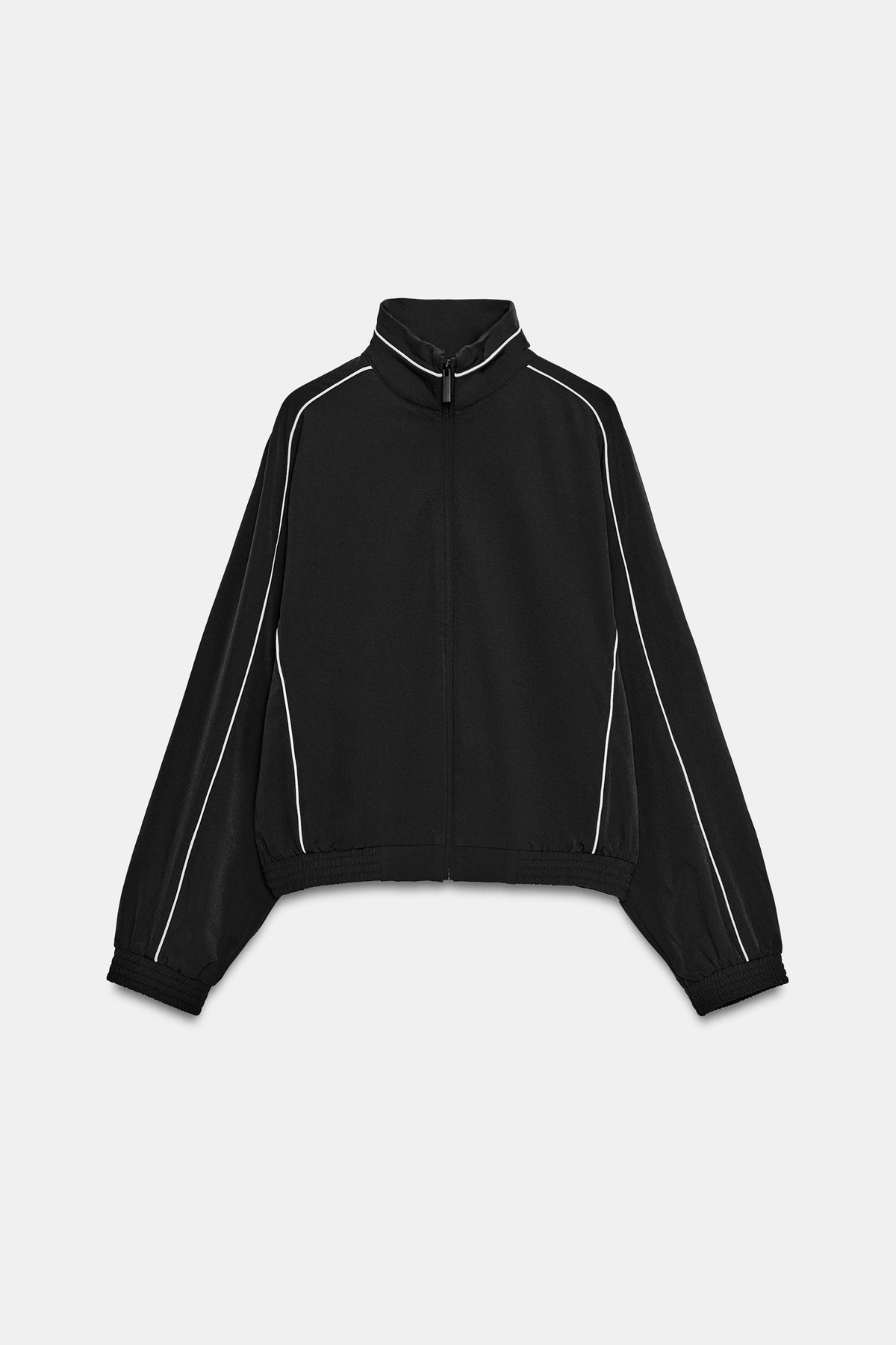 자라 배색 트림 테크니컬 집업 자켓 4813/825/800 BLACK