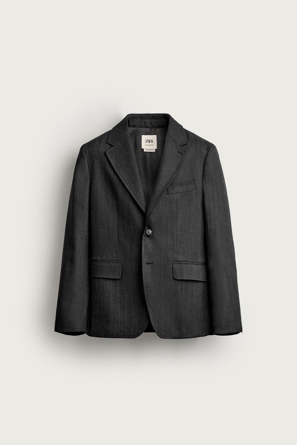 자라 울 100% 레귤러핏 수트 블레이저 4070/639/801 ANTHRACITE GREY
