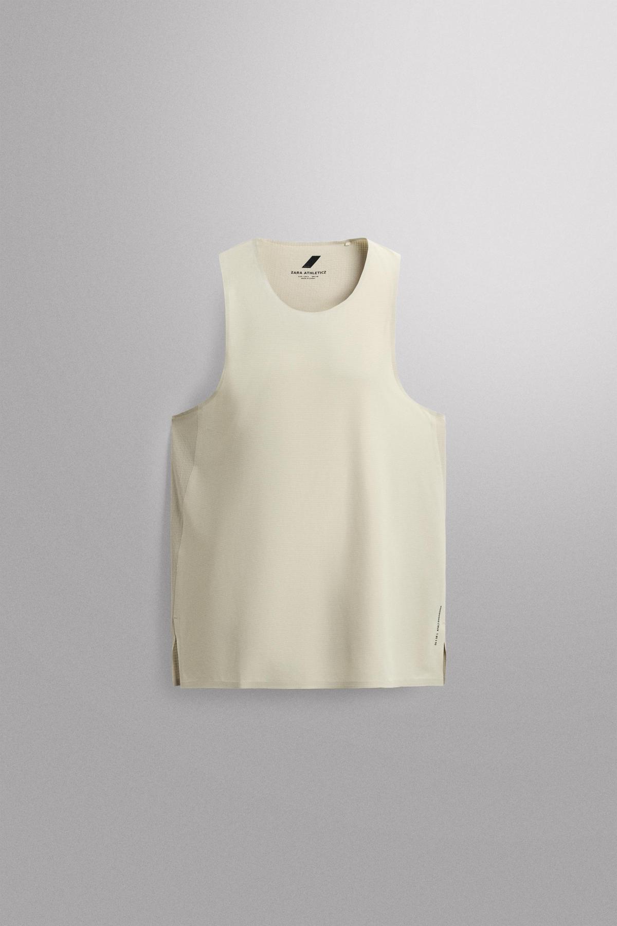 자라 라운드넥 민소매 러닝 탱크탑 4387/309/916 GREY GREEN