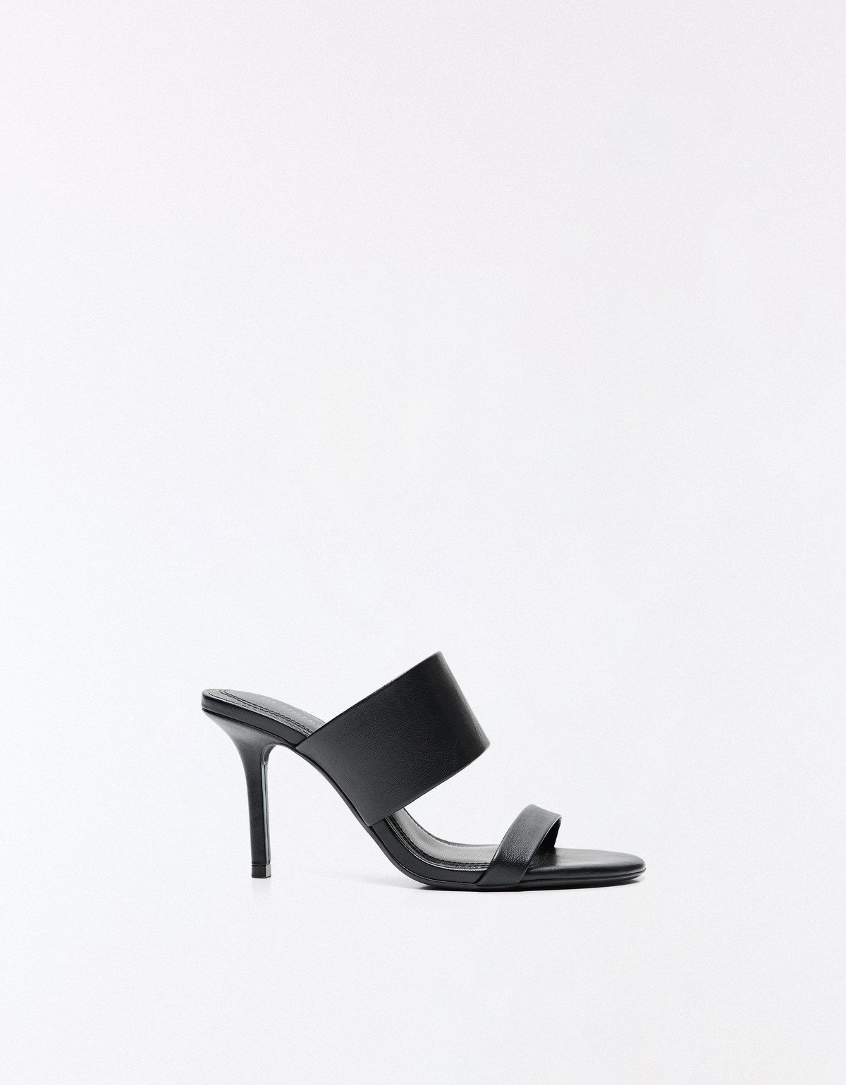 버쉬카 더블 스트랩 뮬 샌들 9cm 1782/864 BLACK