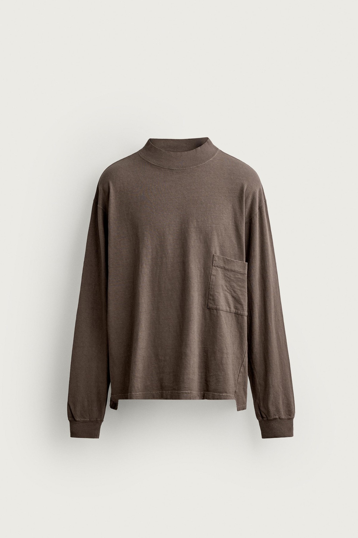자라 타나카 NY 워시드 박시핏 티셔츠 6265/453/700 BROWN