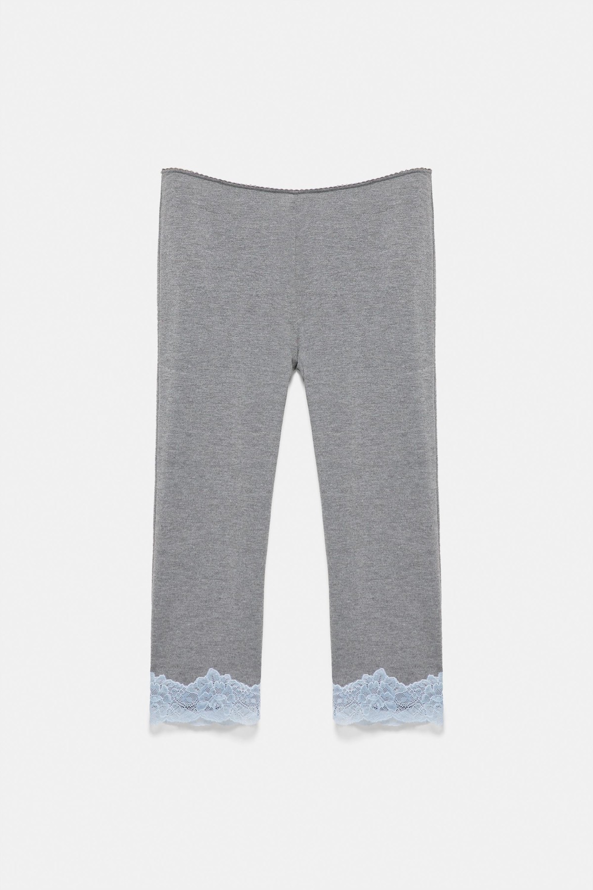 풀앤베어 레이스 트림 카프리 팬츠 7670/390 GREY MARL