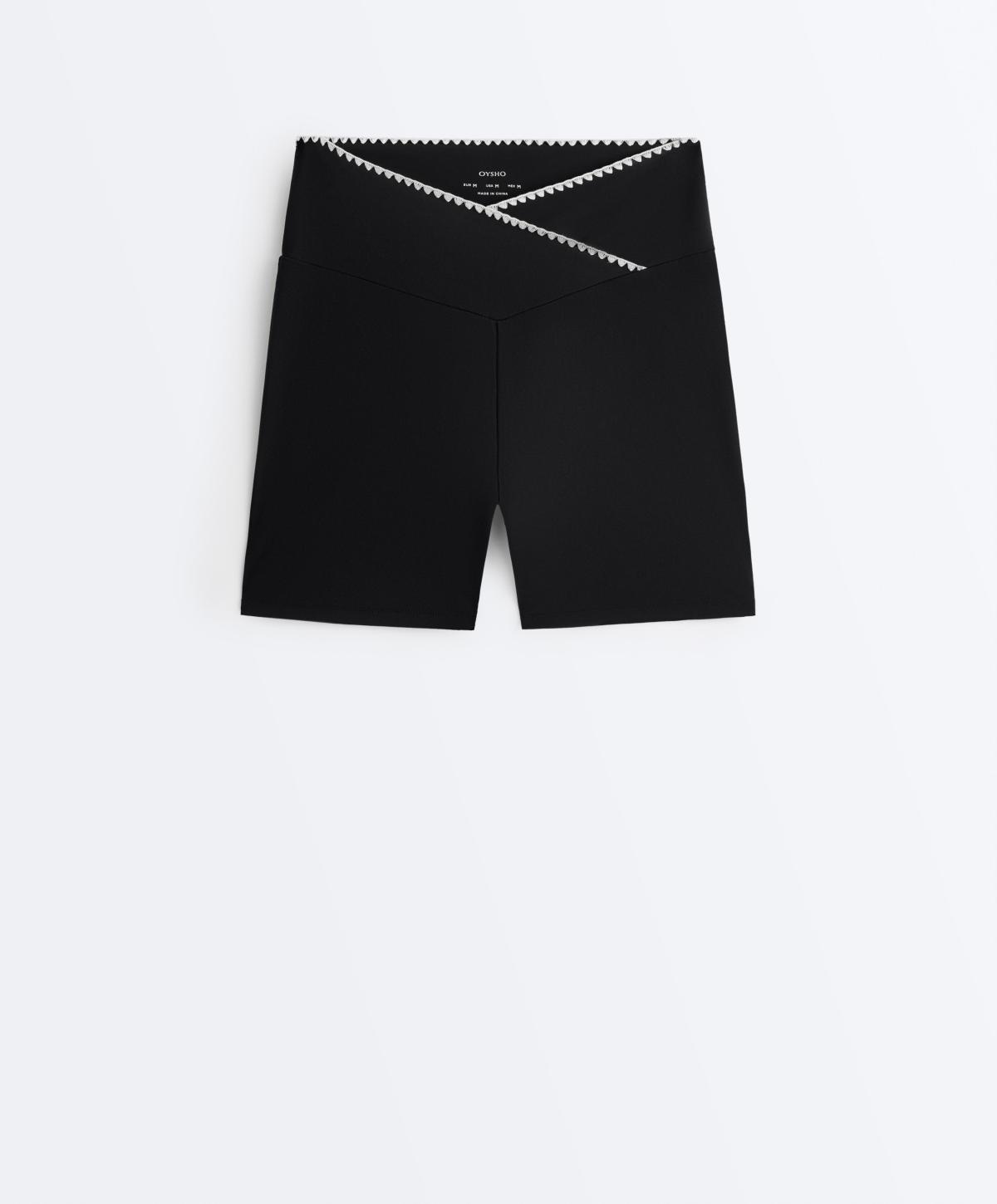 오이쇼 컴포트럭스 스티칭 10cm 핫팬츠 6287/226/800 BLACK