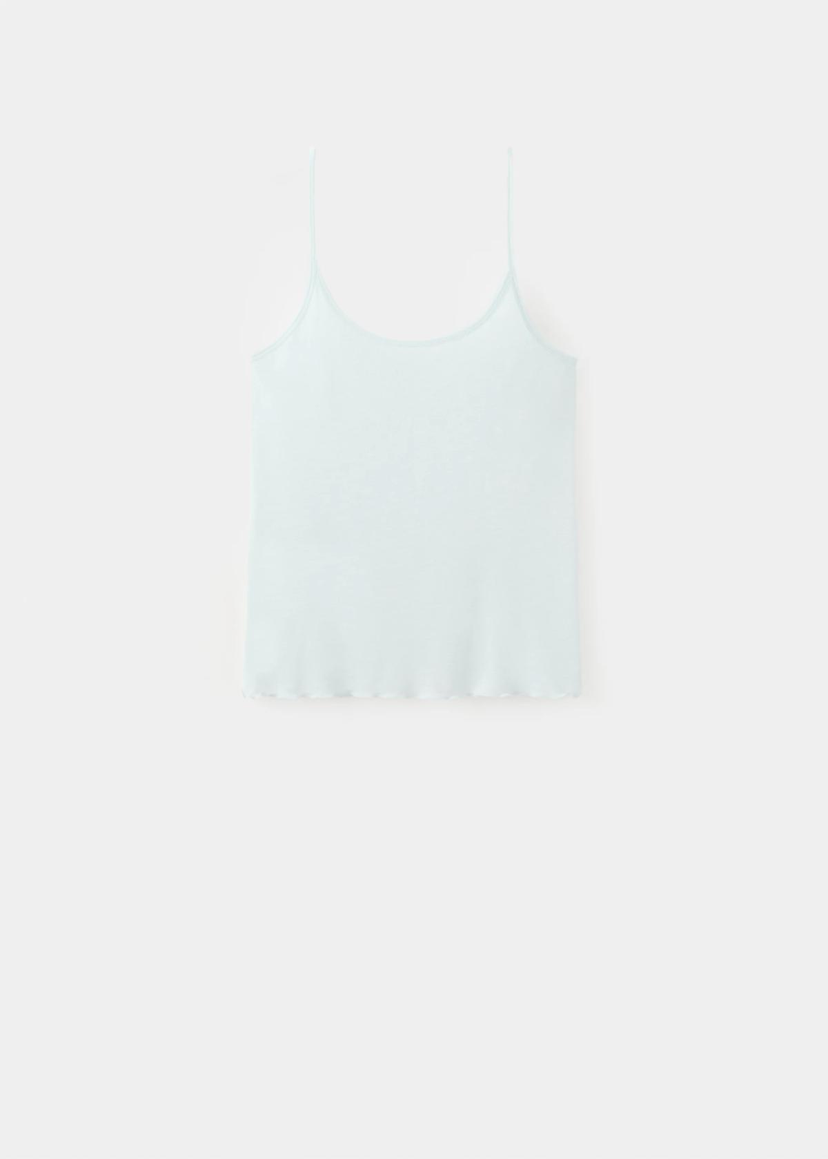 망고 마이크로 모달 스트랩 캐미솔 27083338_52 AZUL