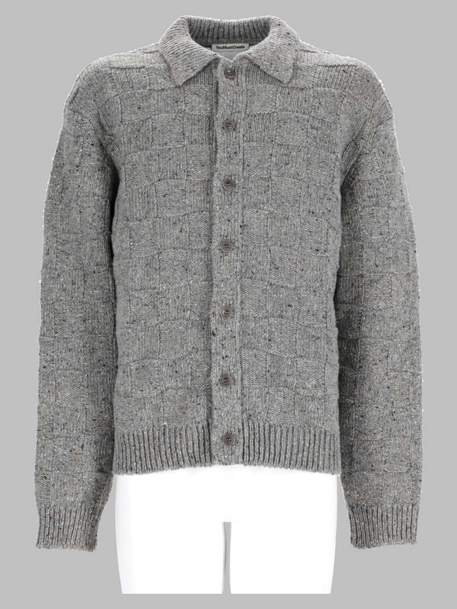으크 knitted 니트 남성 그레이 26FW P8BAFGREY