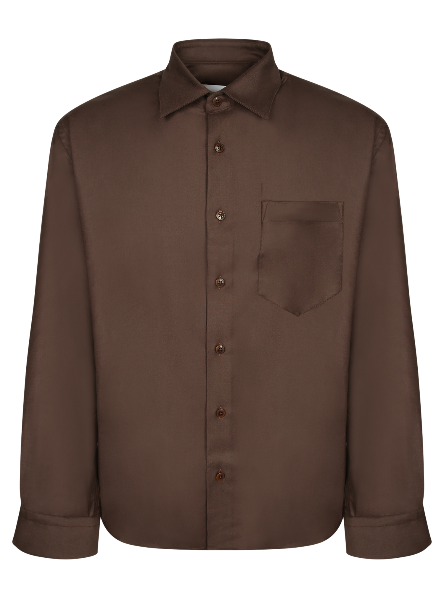 콧투멘 deep . Regular fit classic collar. Chest pocket button closure 긴팔 셔츠 남성 브라운 26FW ERICARAD26F5650