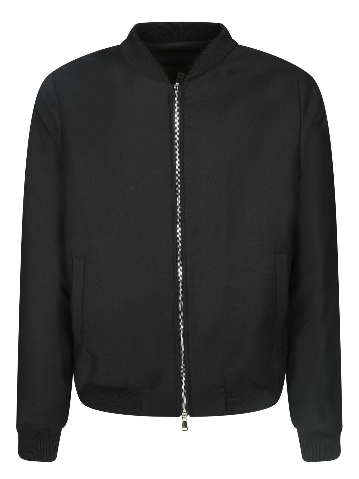 콧투멘 fabric. Zip closure. Ribbed cuffs hem 봄버 남성 블랙 26FW BRETTARAD3999