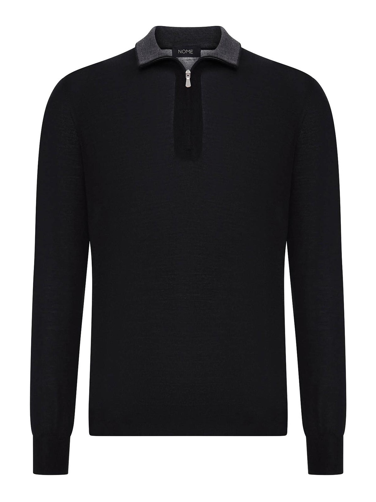 노메 Fine Knit Polo Zip 니트 남성 블랙 26FW 4512614790099