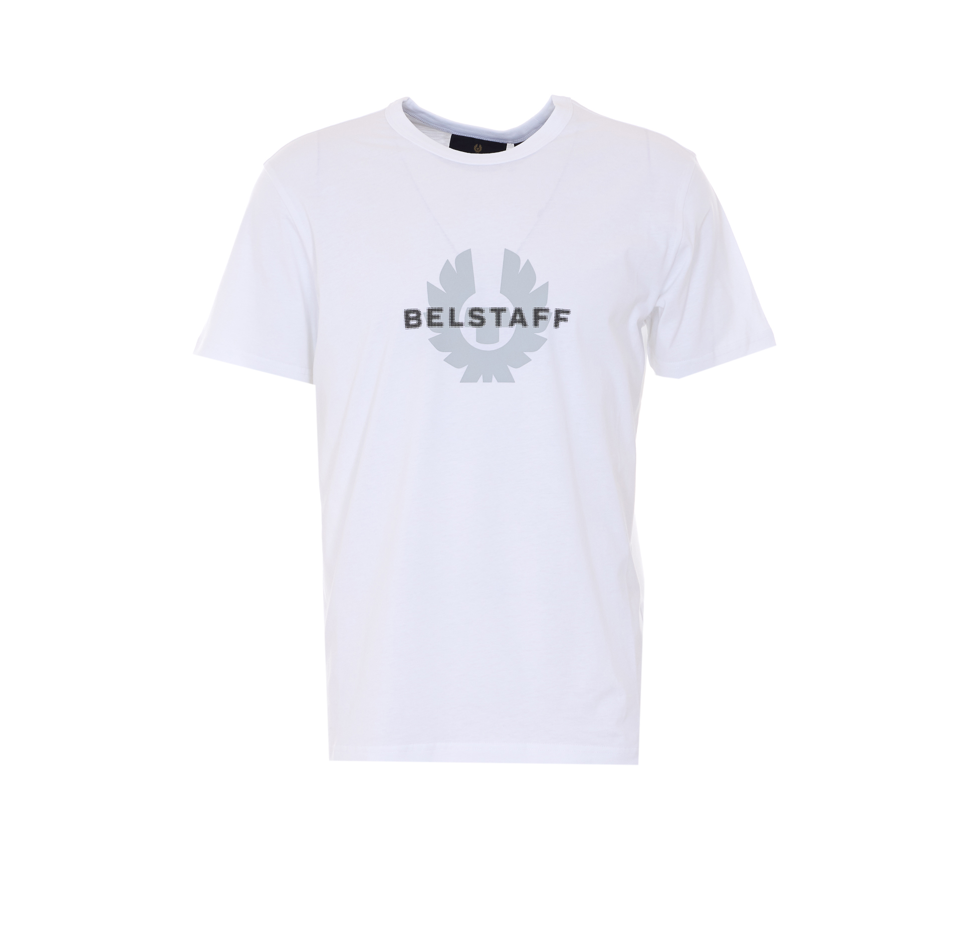 벨스타프 Surface a girocollo con logo 티셔츠 남성 화이트 26SS 106222WHITE