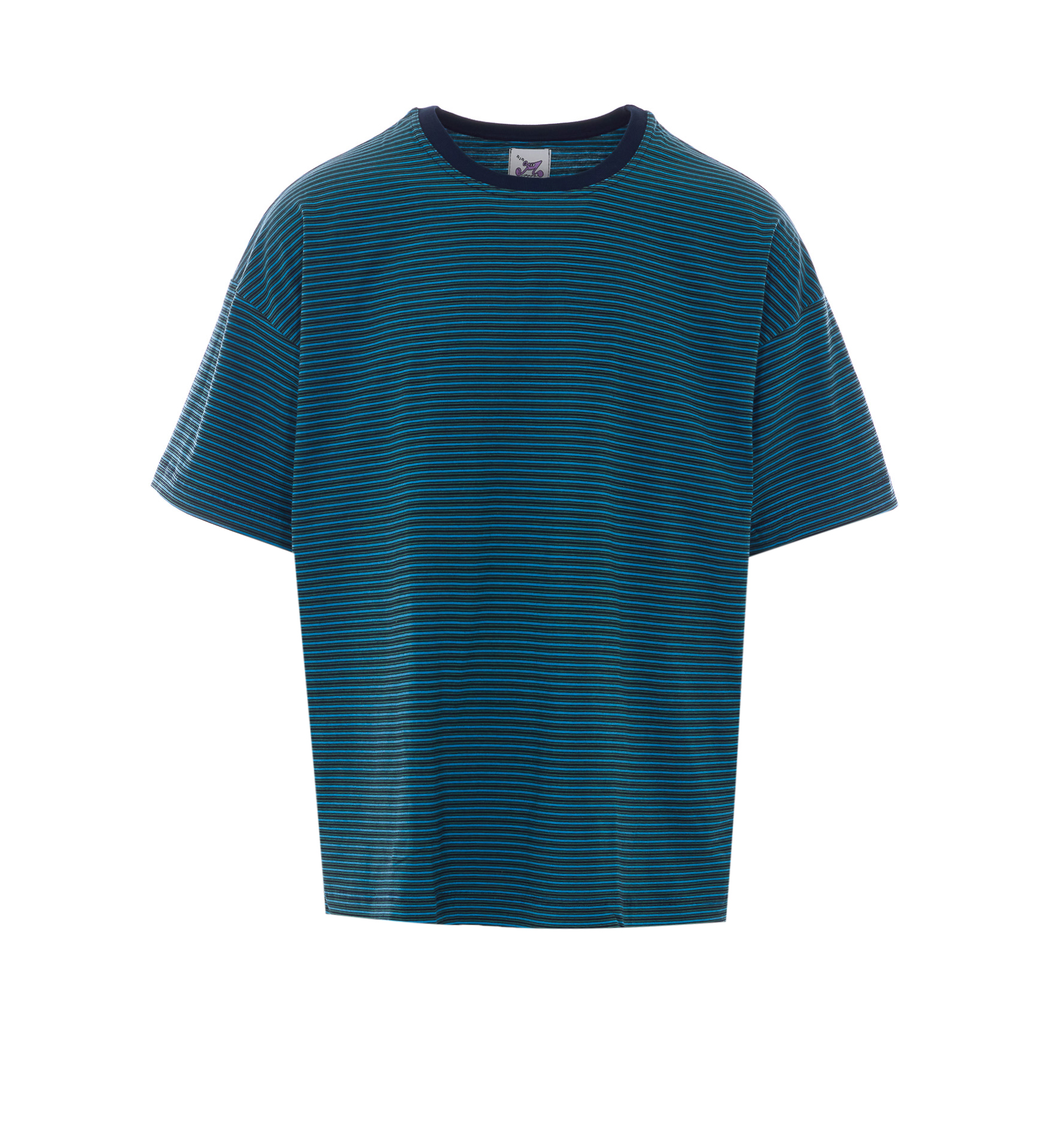 하우린 Boxy Paradise Striped 티셔츠 남성 그린 26SS BOXYPARADISENEVERMIND