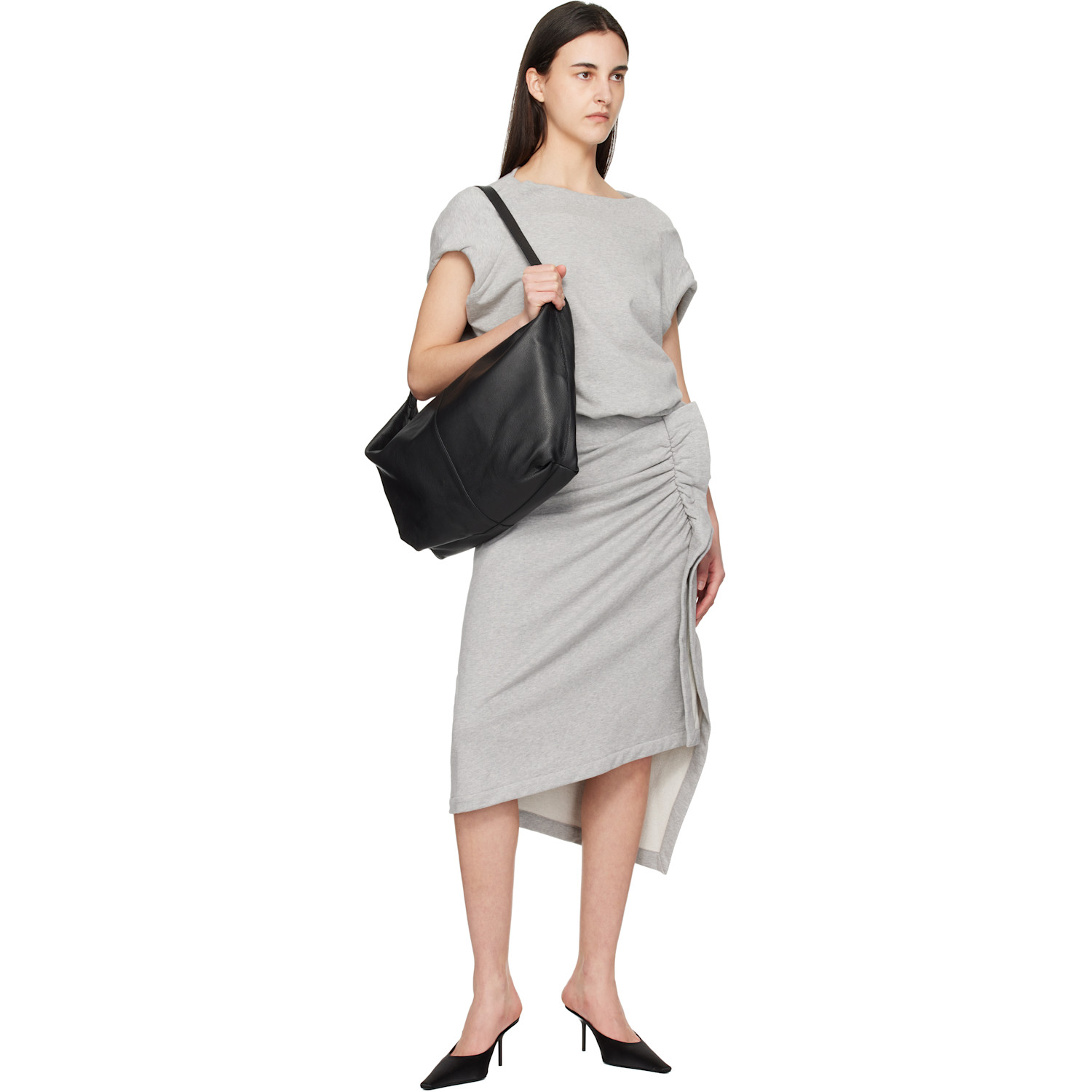 아엣텔 에크에 숄더백 여성 그레이 26SS 03SS26HAE100L06195195GRAINBLACK