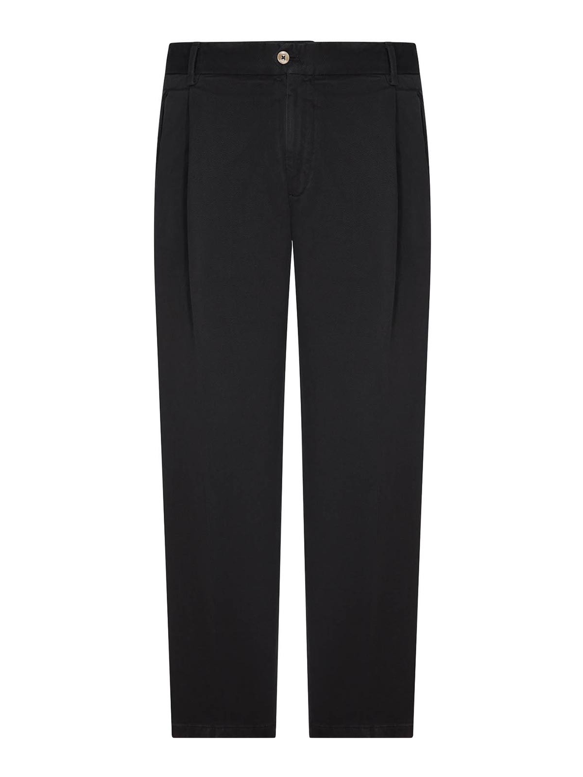 브익리아 1949 Pleats casual 치노 코튼 캐주얼 팬츠 남성 블랙 26FW 40012100010