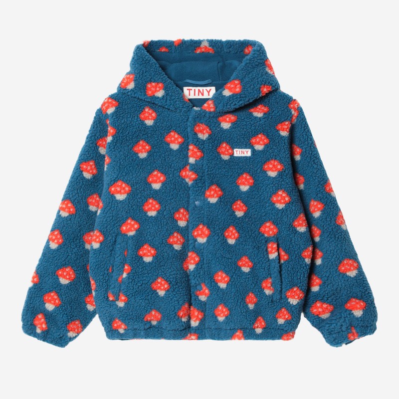 타이니코튼 주니어 머시룸 프린트 플리스 후드 재킷 AW26 234PL R18