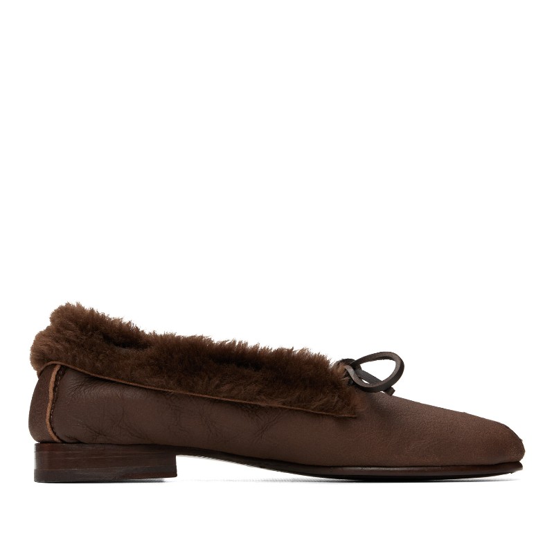 헤레우 브라운 틸라 시어링 로퍼 TISHWFA25 Dark Brown