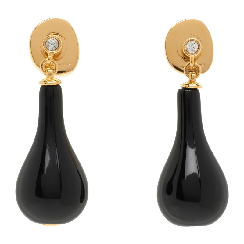 토템 오닉스 드롭 이어링 253-WJQ0086-JA0010-177 BLACK/GOLD