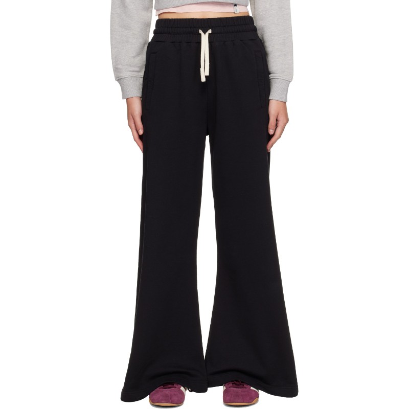 팜엔젤스 블랙 커브 로고 스웨트팬츠 PAWCH02F26FL01 Black - Cream
