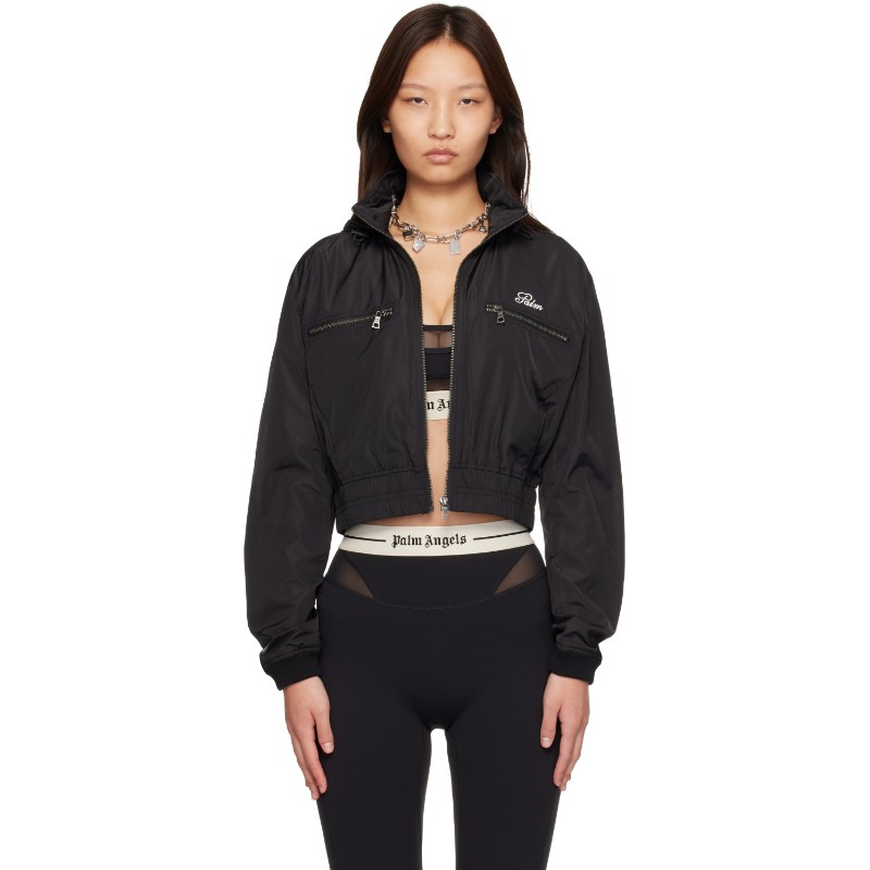 팜엔젤스 블랙 팜 스웨이 윈드프레이커 재킷 PAWEB02F26FB01 Black - Off White