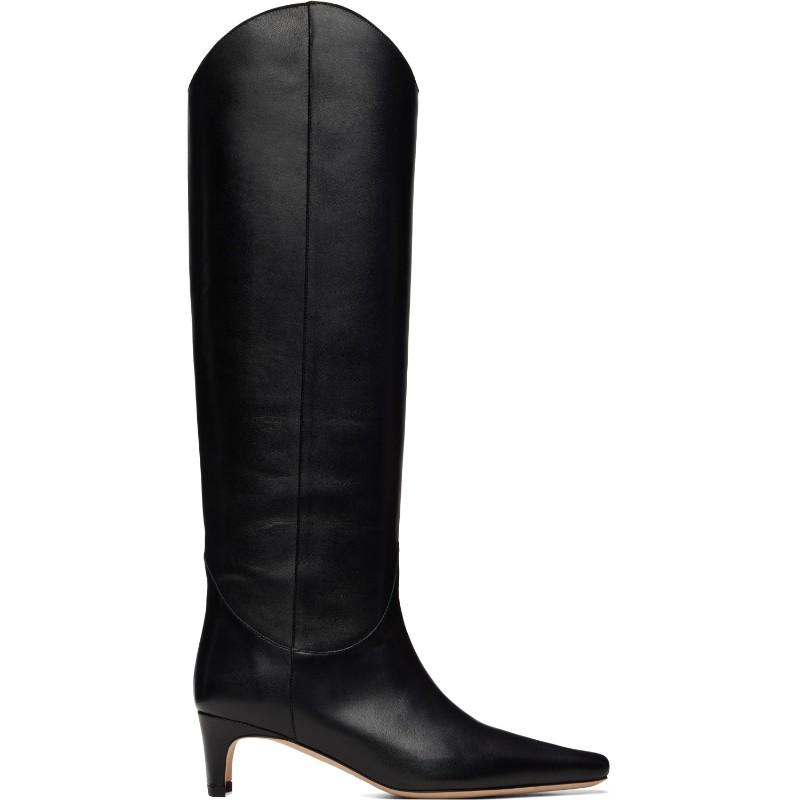 스타우드 블랙 웨스턴 스타일 월리 롱 부츠 07-1304-BLK BLACK