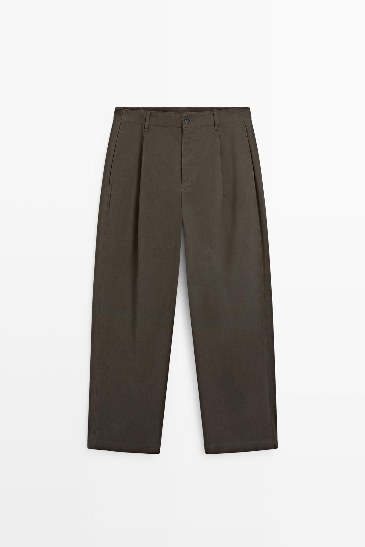 마시모두띠 플리츠 배럴핏 팬츠 0184/700 KHAKI