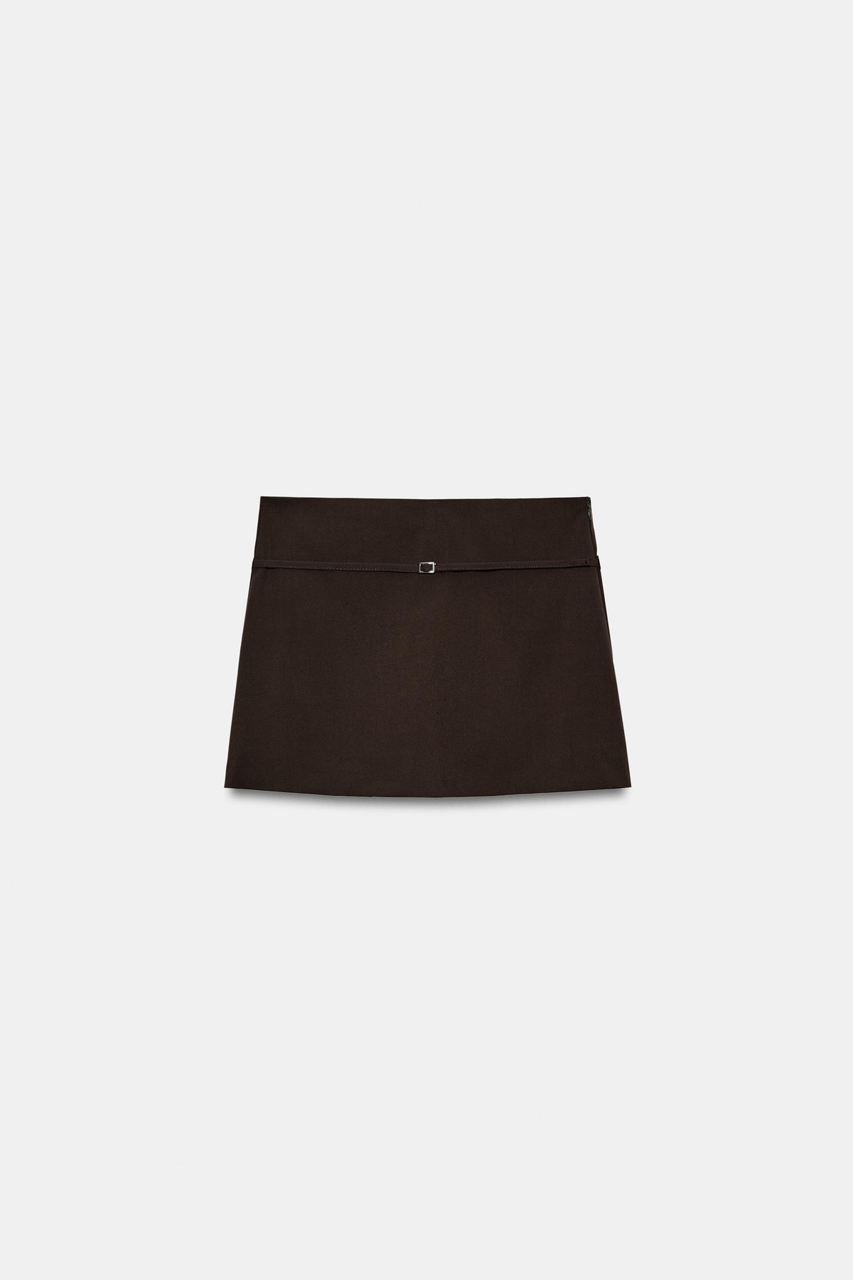 자라 벨트 미니 스커트 팬츠 3067/423/667 DARK AUBERGINE