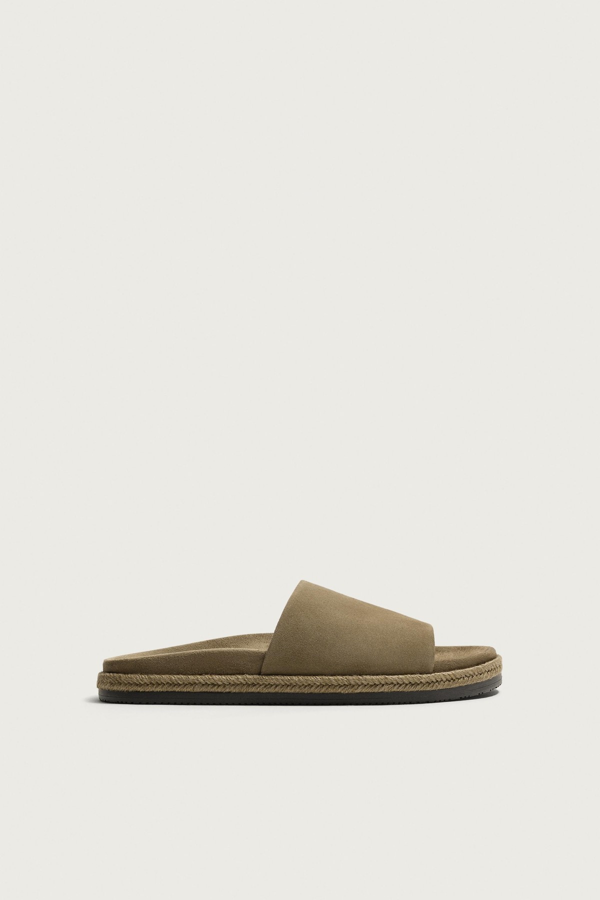 자라 스웨이드 레더 슬라이드 샌들 2749/720/832 TAUPE GREY