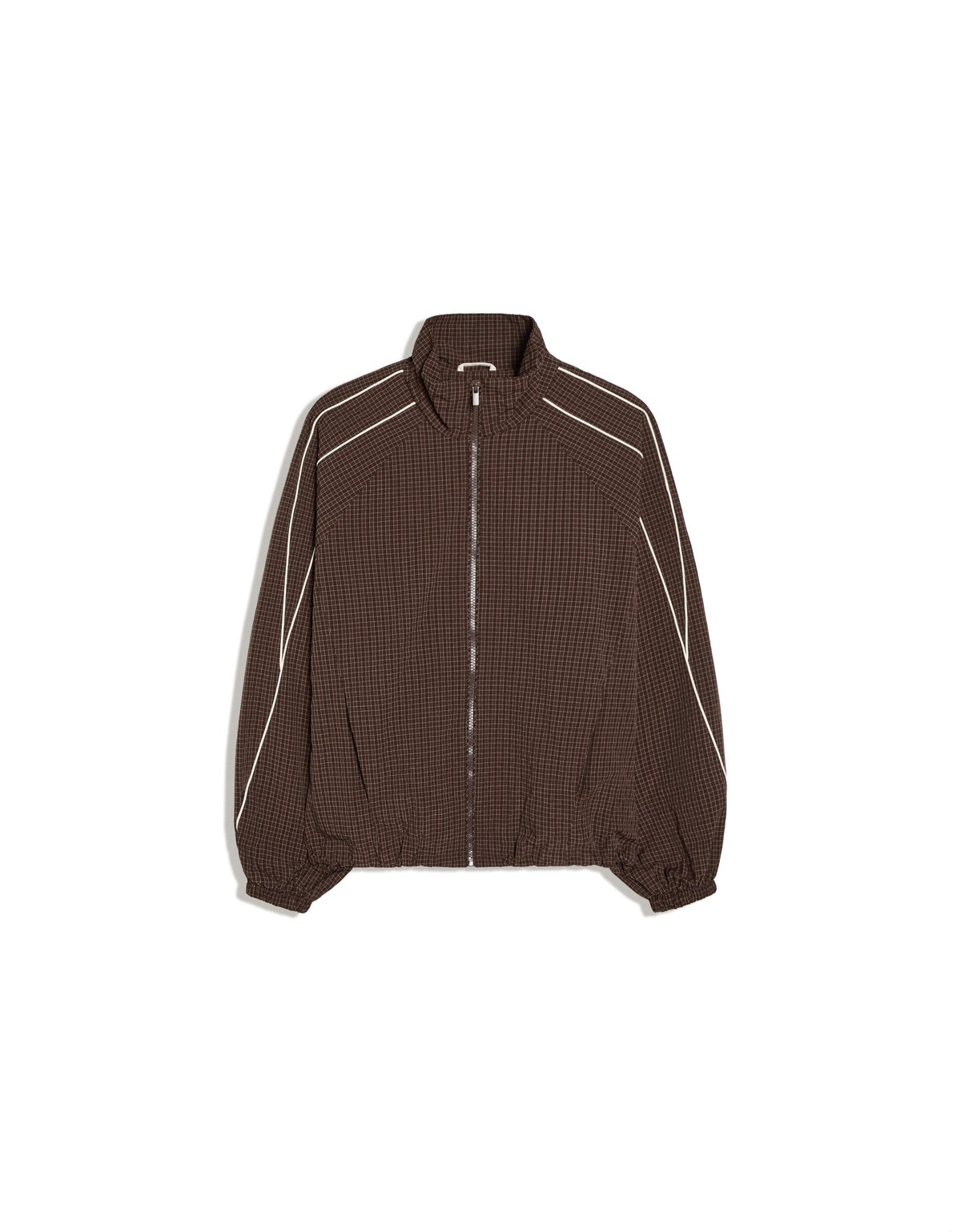 버쉬카 배색 라인 집업 경량 자켓 2568/551 BROWN
