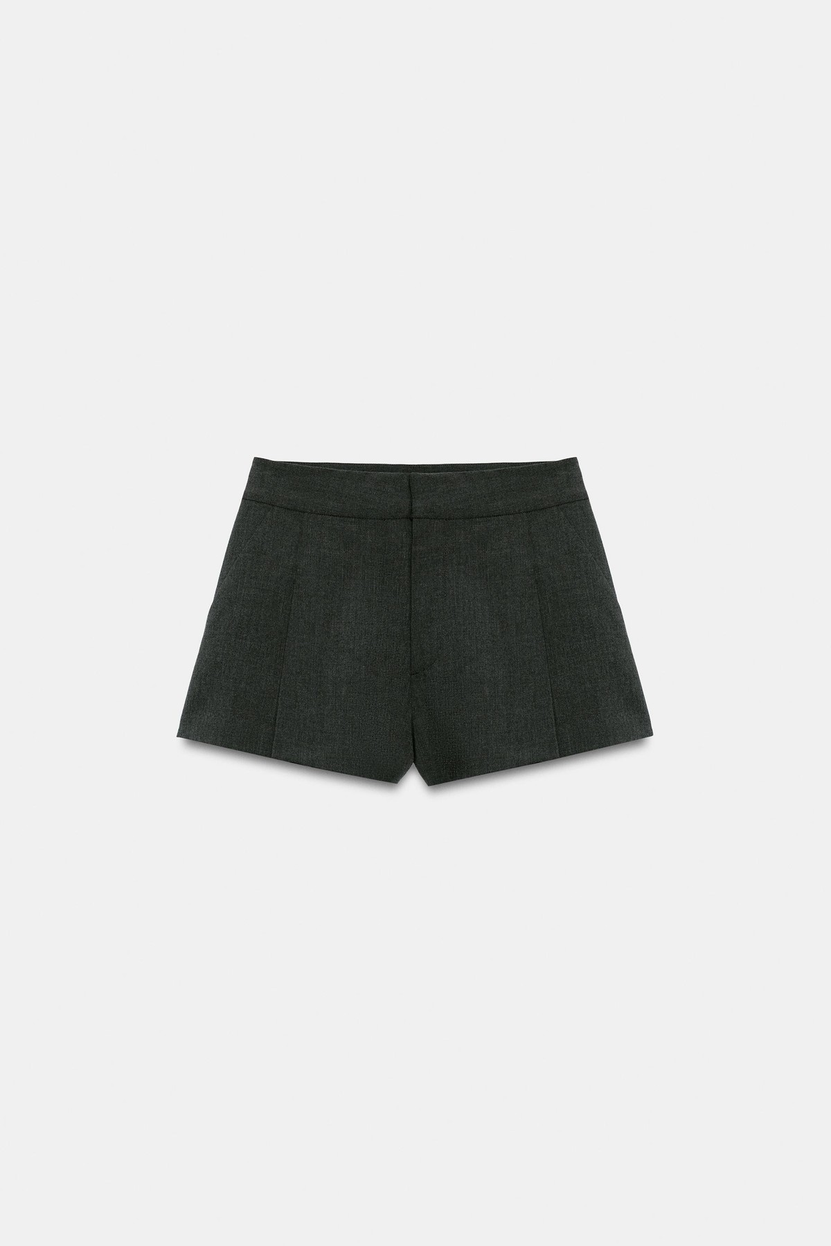 자라 플리츠 미드웨이스트 반바지 3152/503/922 DARK GREY