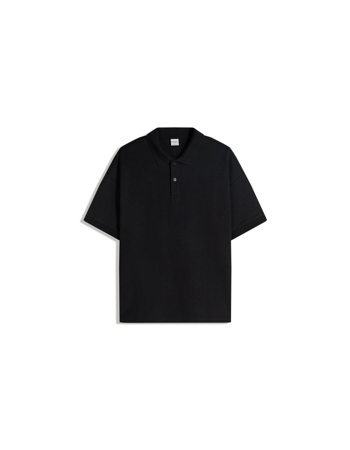 버쉬카 베이직 테크니컬 반팔 폴로셔츠 0906/190 BLACK