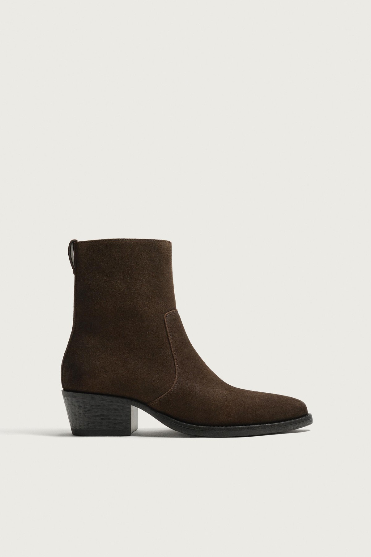 자라 스웨이드 포인티드 앵클부츠 2082/820/700 BROWN
