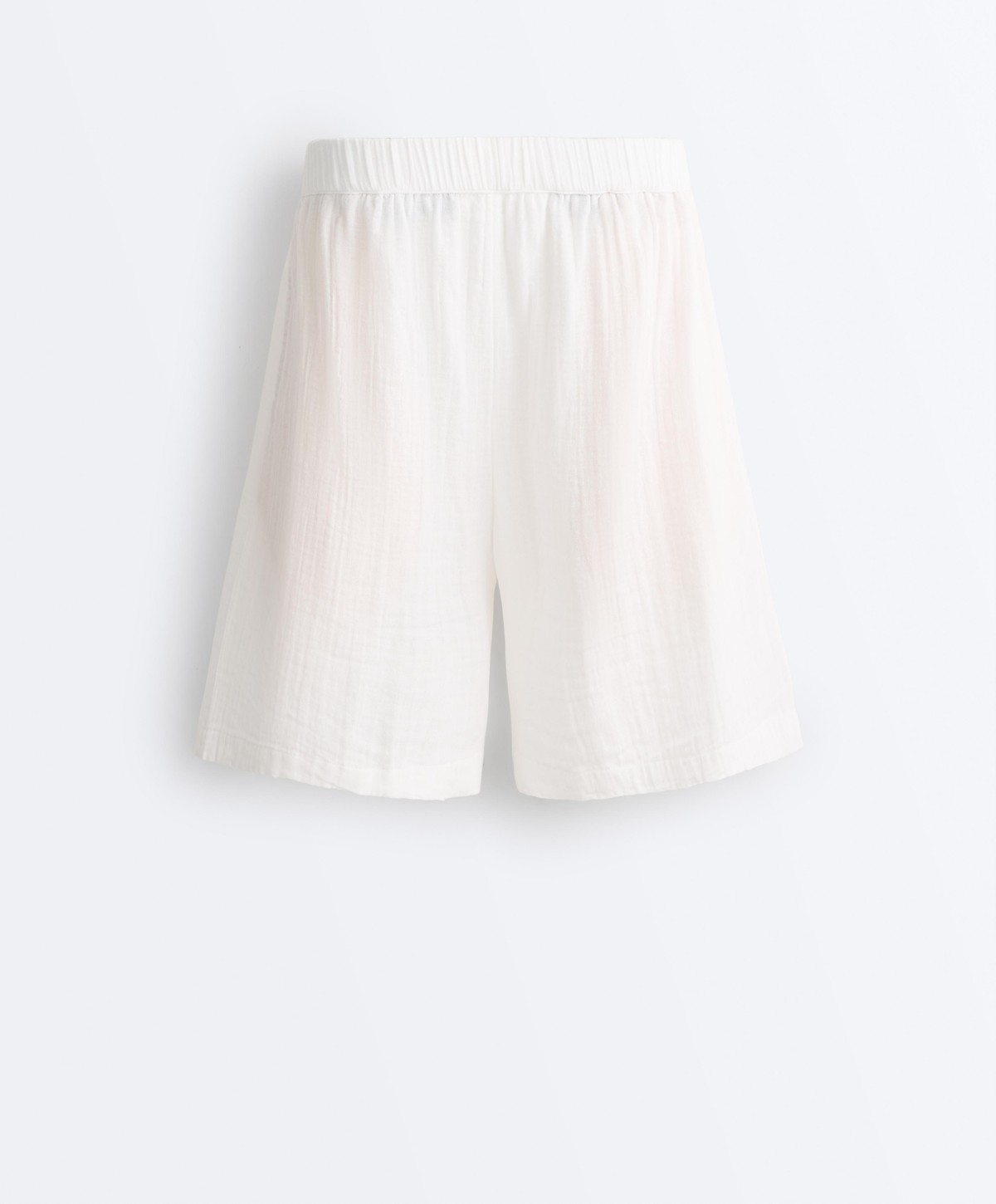 오이쇼 순면 밴딩 거즈 버뮤다 반바지 5561/135/251 WHITE
