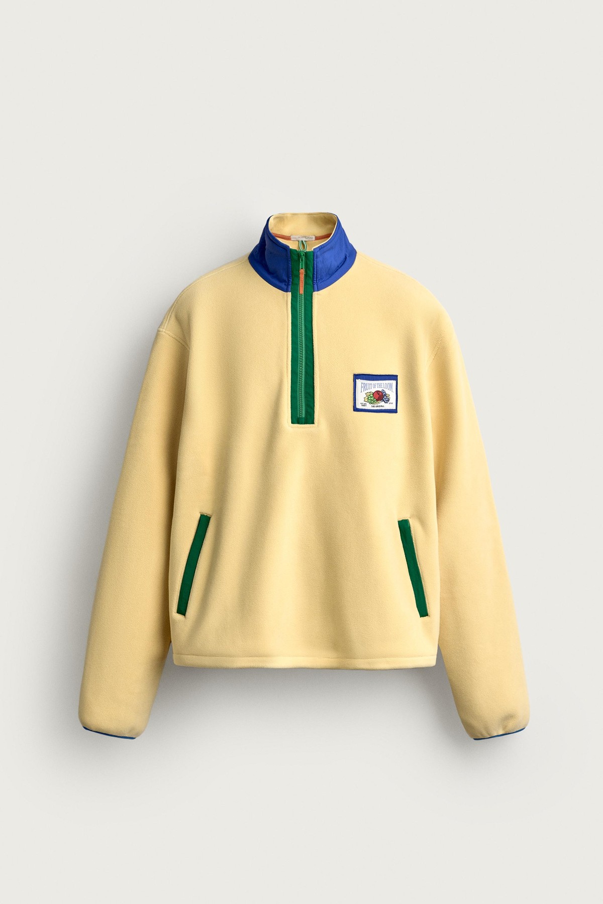 자라 컬러블록 플리스 스웨트셔츠 2878/306/300 YELLOW
