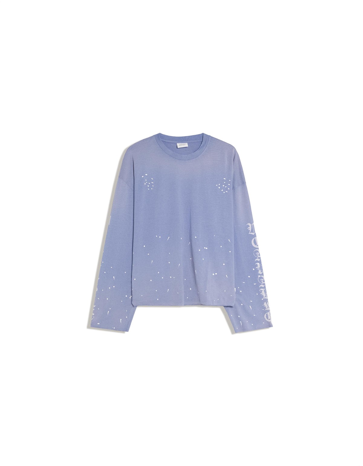 버쉬카 박시핏 프린트 긴팔 티셔츠 3990/099 BLUE