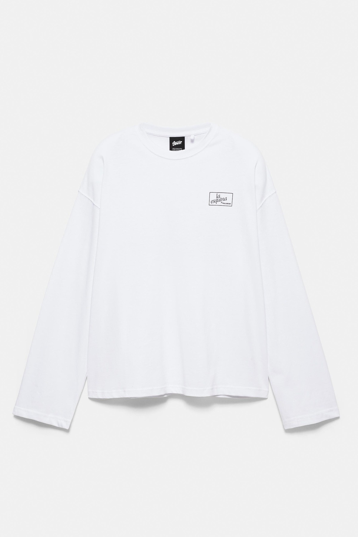 풀앤베어 그래픽 릴렉스핏 긴팔 티셔츠 7231/567 WHITE