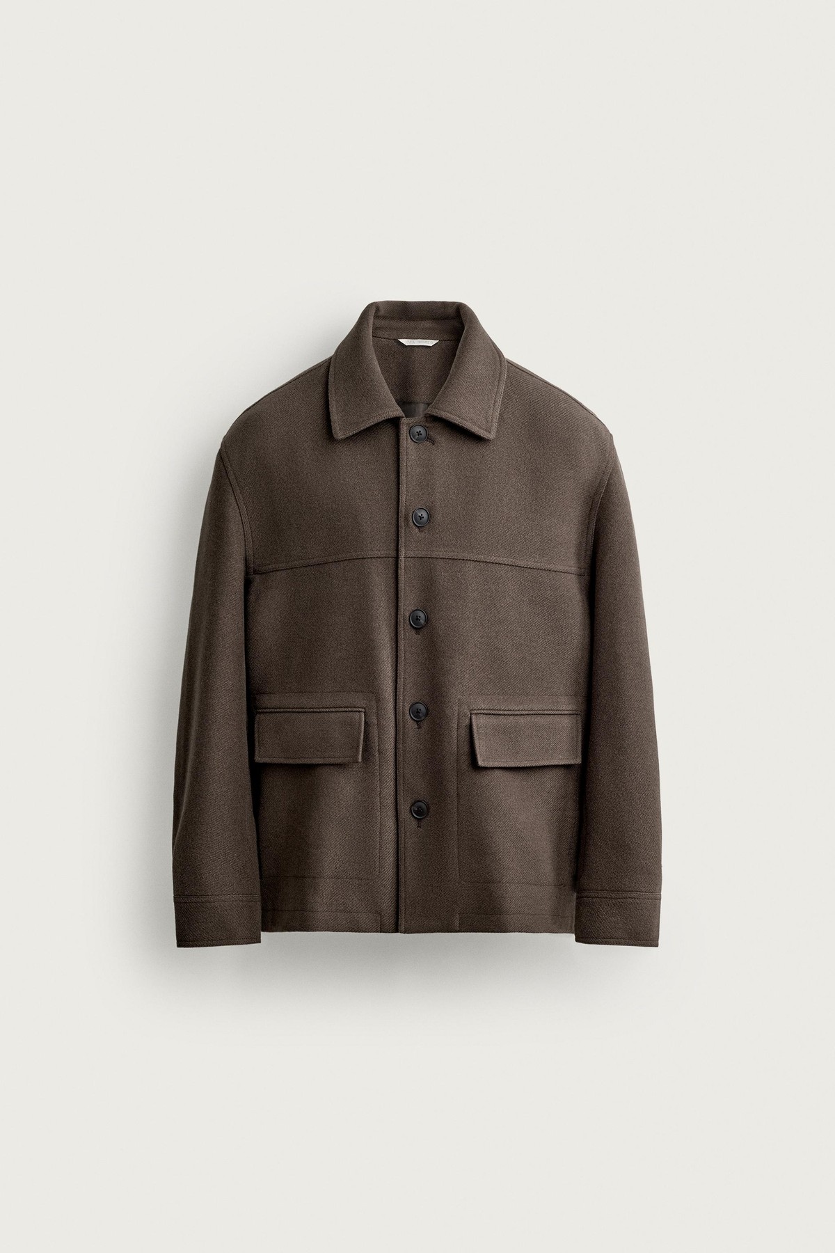 자라 레귤러핏 울 이펙트 7부 코트 3286/501/700 BROWN