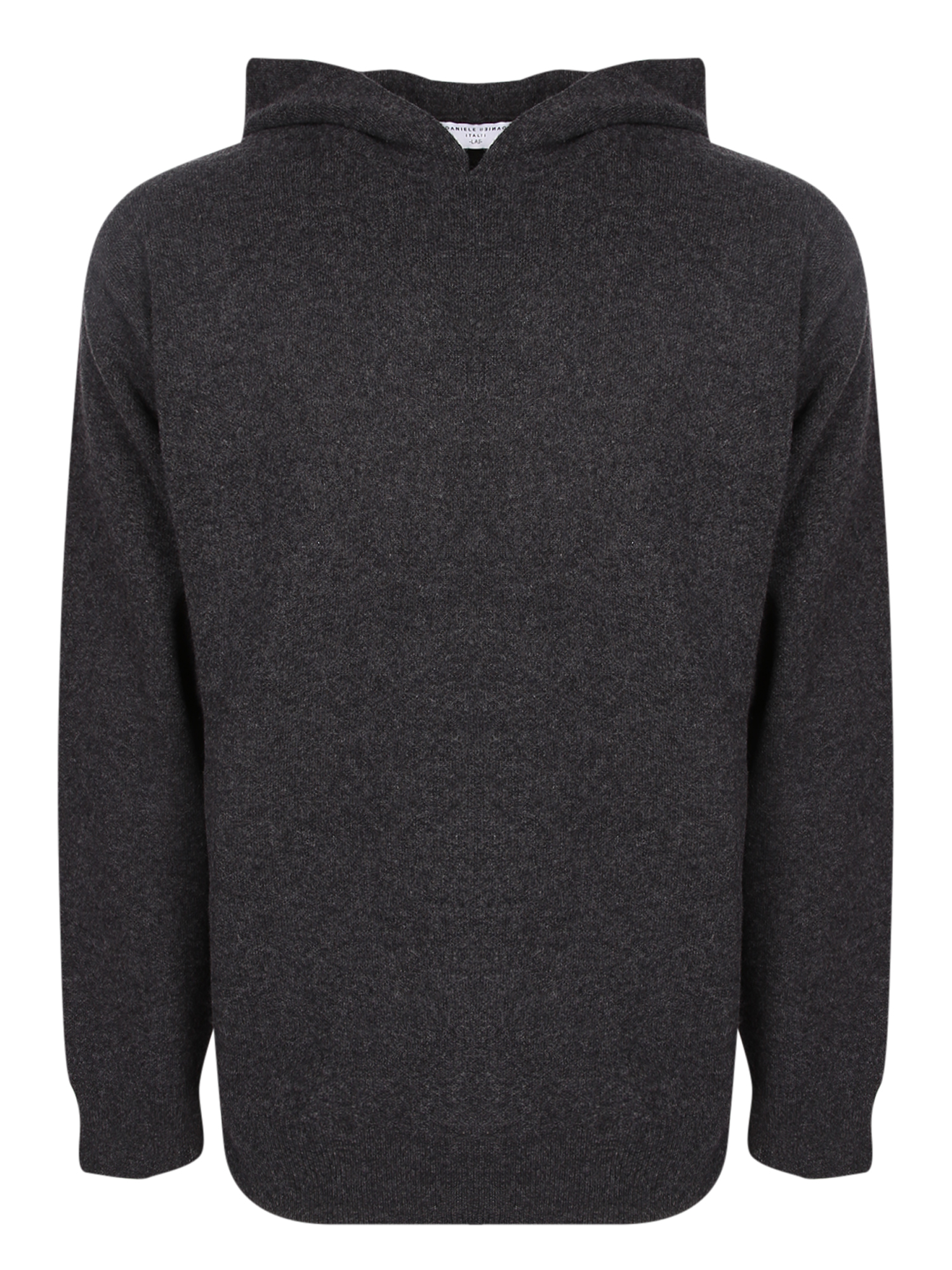 다니레 피소리 Casual cut. Soft warm fabric. Hooded design. knitted 후디 남성 그레이 26FW DF510412ANTRAX