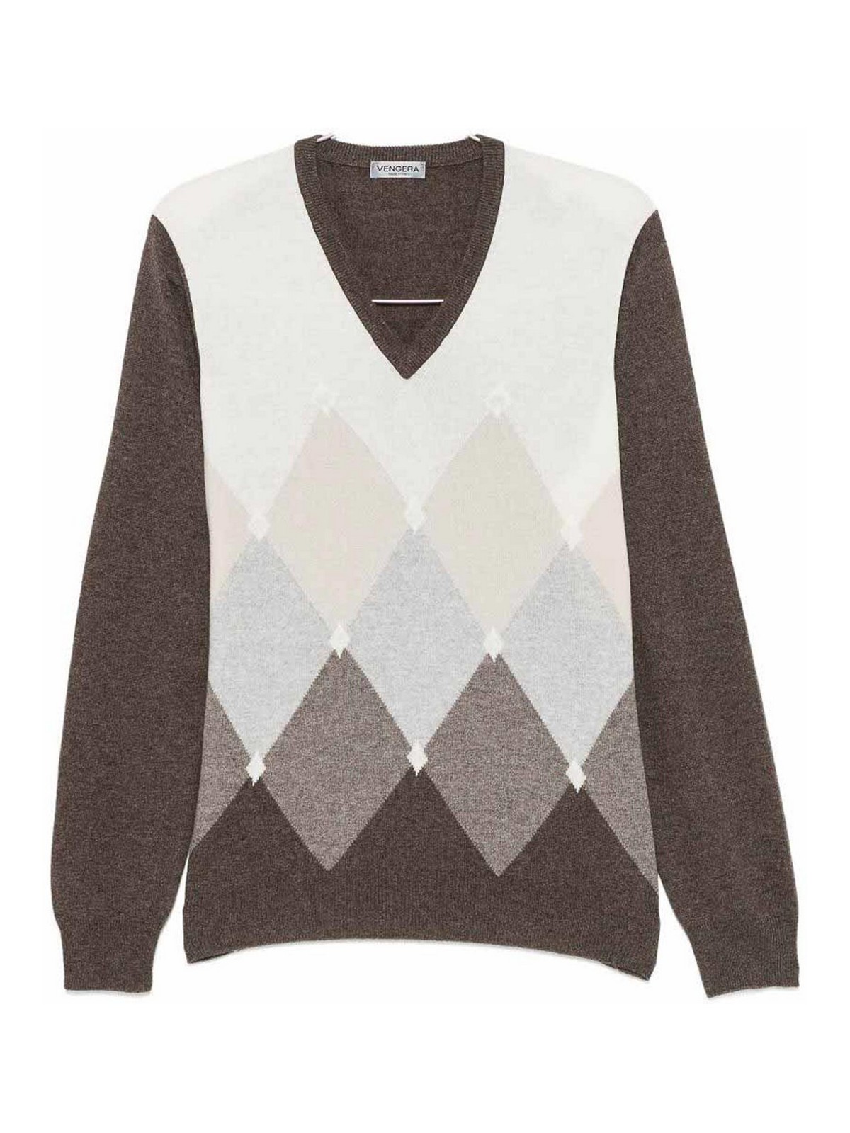 베에라 knitted V넥 니트 남성 브라운 26FW 5910919680184