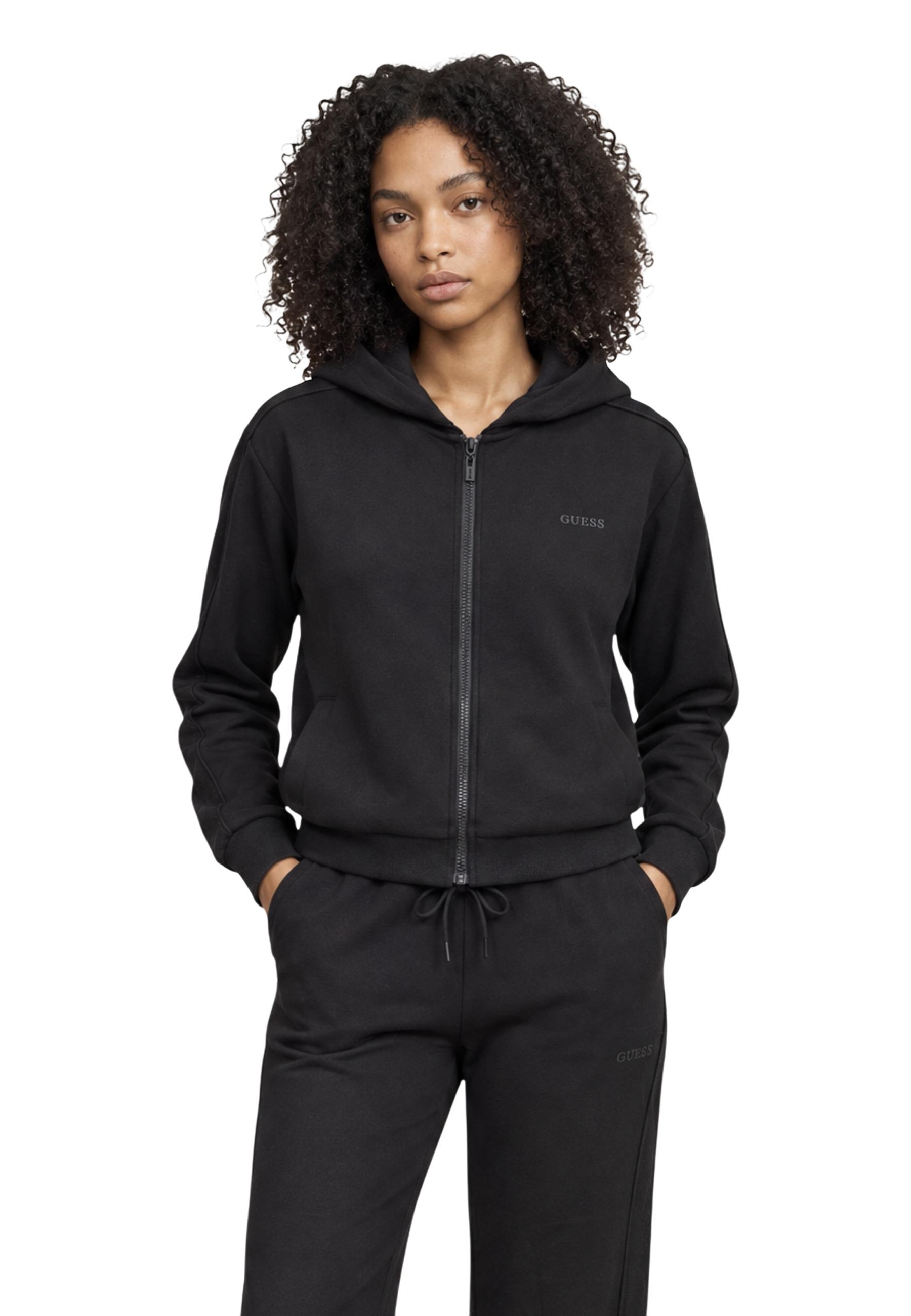 게스 ELSA FULL ZIP V6BQ19 K6364 후디 여성 블랙 26FW V6BQ19K6364JBLK