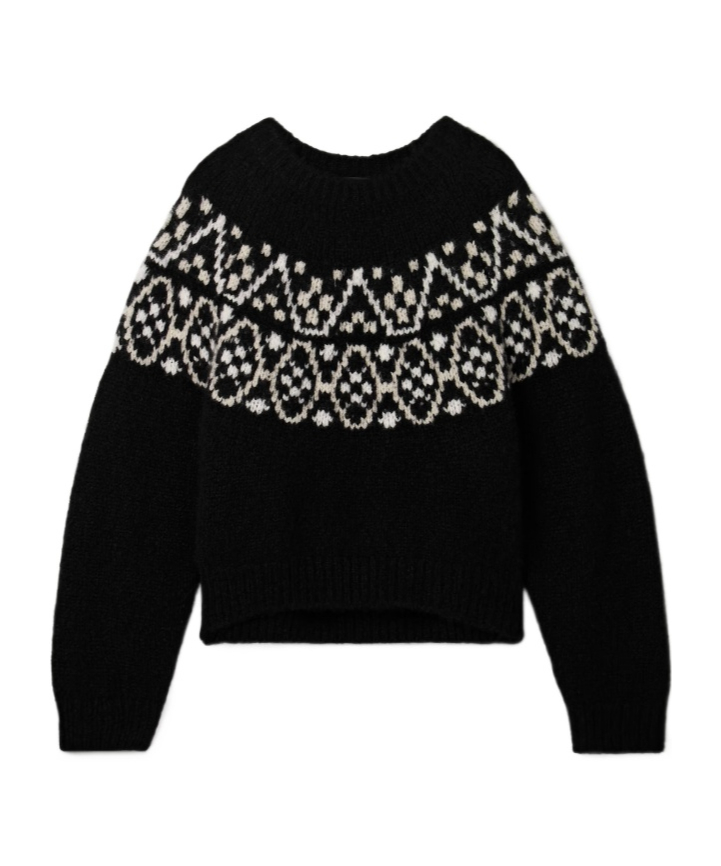 니리 로탄 knitted 니트 여성 멀티 26SS 81511Y342BFIBLACK