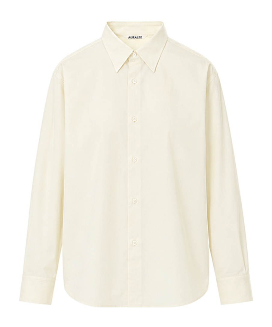 오라리 긴팔 셔츠 남성 화이트 26SS A26SS03CLIVORYWHITE