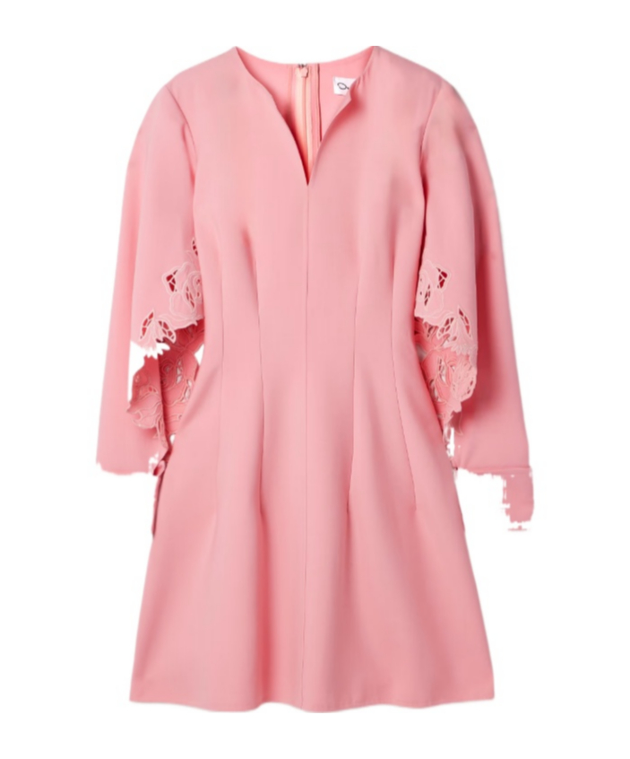 옷칼 드 라 렌타 원피스 여성 핑크 26SS 25SE278DSWTEAROSEBUBBLEGUM
