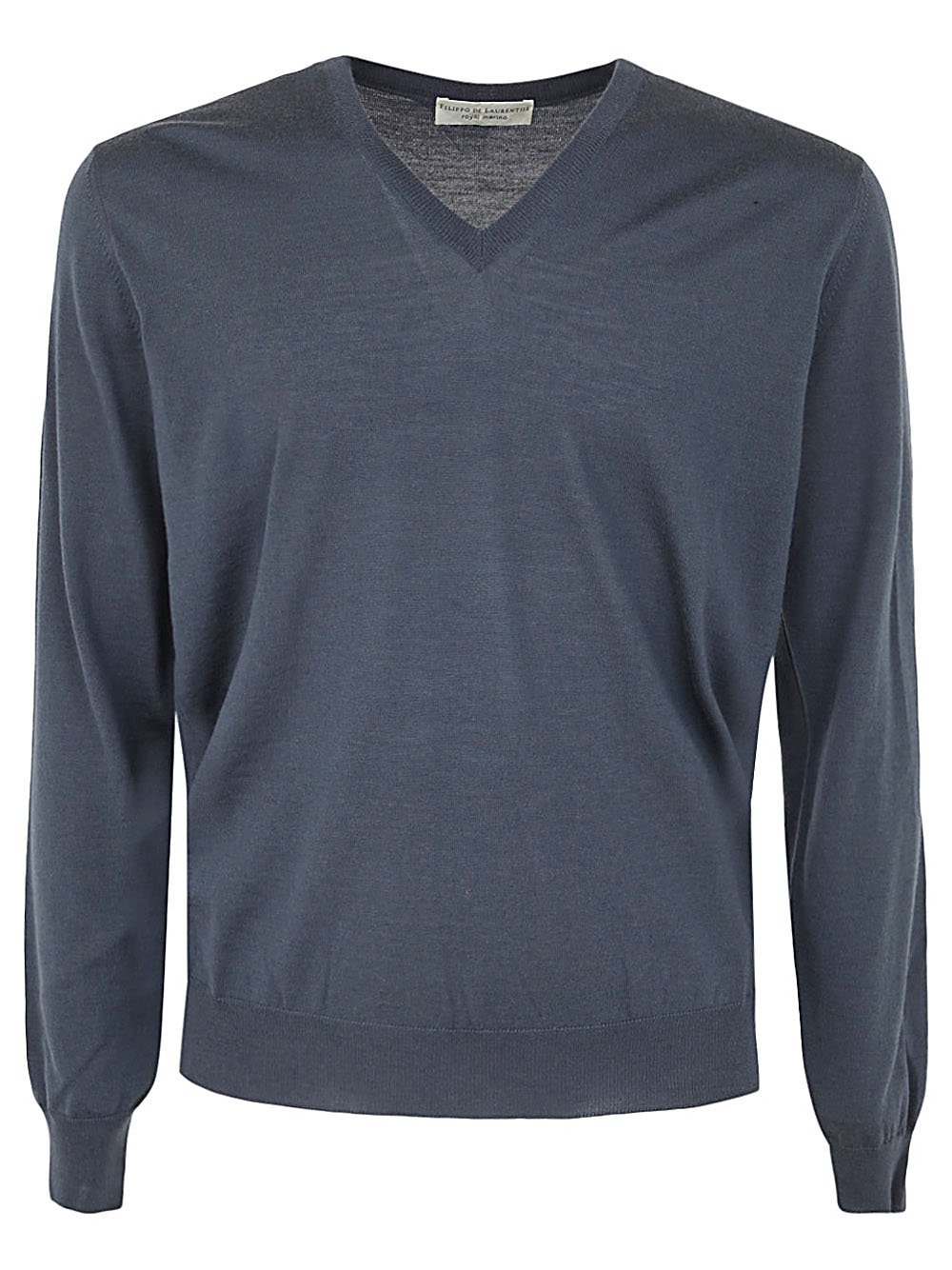 피리프오 드 로렌티잇 ROYAL MERINO LONG SLEEVES knitted V넥 니트 남성 블루 23FW CV1MLRM16R890-0