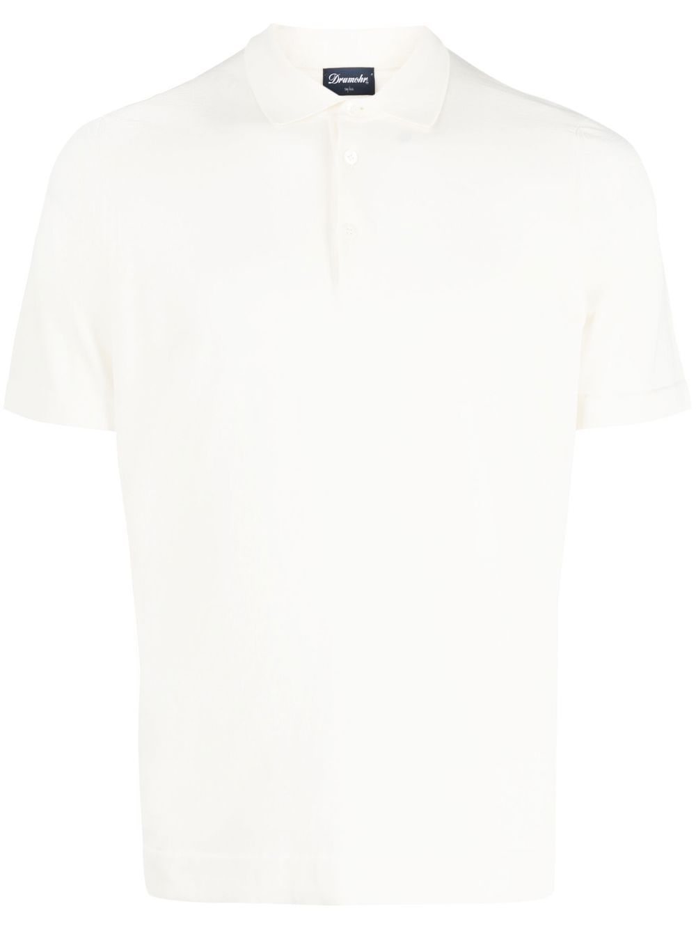 드우모흐 SHORT SLEEVES POLO BUTTONS 폴로셔츠 남성 화이트 23SS D0GF202105-0