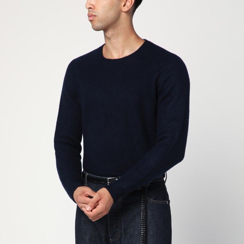드우모흐 lambswool knitted 니트 남성 블루 25FW D8W103GLOWO790